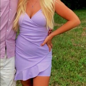 Lilac mini dress